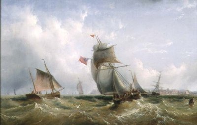 Schepen voor de Kust door Henry Redmore
