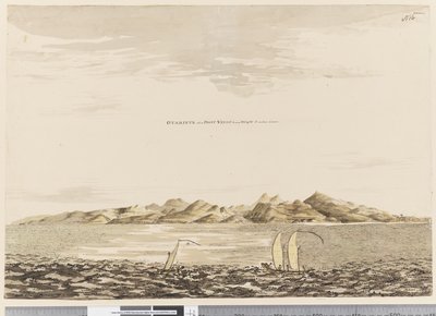 Pagina 16 Otaheite, wanneer Point Venus S.W. door W. 5 mijl verwijderd is, 1768-75 door Henry Roberts
