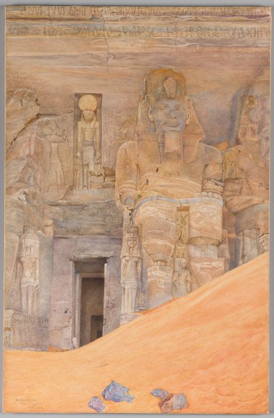Abu Simbel door Henry Roderick Newman