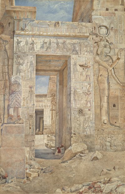 Tempel op het Eiland Philae door Henry Roderick Newman