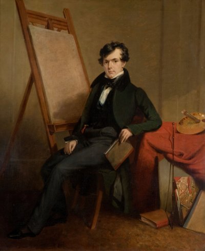 Portret van de kunstenaar Zelfportret, 1826-1828 door Henry Room