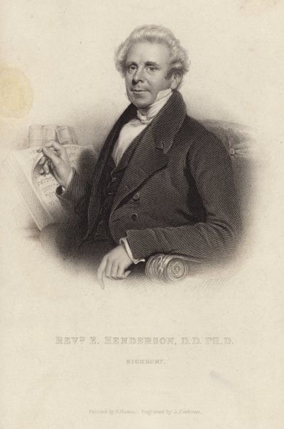Dominee Ebenezer Henderson door Henry Room
