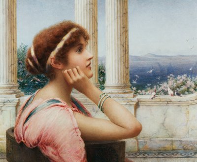 Een klassieke schoonheid door Henry Ryland