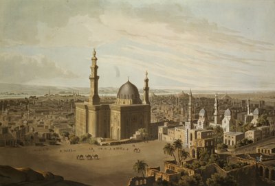 Uitzicht op Groot Caïro, gegraveerd door Daniel Havell, 1809 door Henry Salt