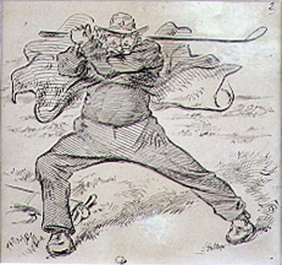 De chaotische golfer, illustratie uit 