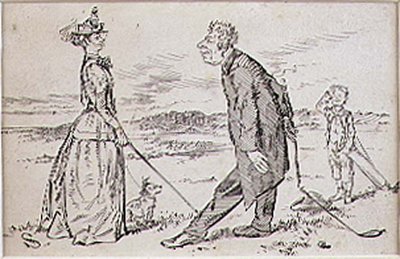 De beleefde golfer, illustratie uit 
