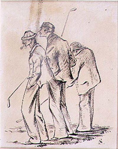 De lethargische golfers, illustratie uit 
