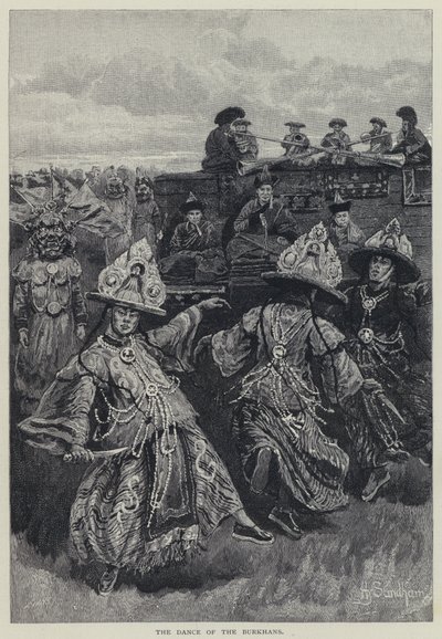 De dans van de Burkhans door Henry Sandham