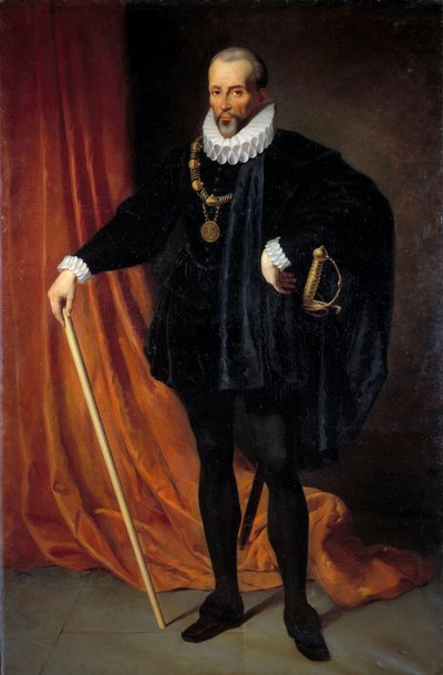 Portret van Blaise de Montesquiou (1501-1577), heer van Montluc maarschalk van Frankrijk in 1575, luitenant-generaal van Guyenne, met de ketting van de Orde van Sint-Michiel door Henry Scheffer