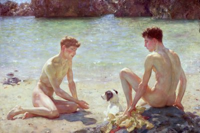 Kameraden, 1924 door Henry Scott Tuke