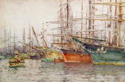 Haven van Genua, 1904 door Henry Scott Tuke