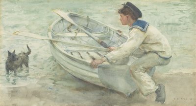 Voorbereiding voor de lancering, 1903 door Henry Scott Tuke