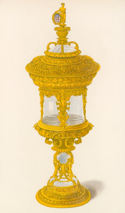 Beker, behorend tot het Gilde van Goudsmeden, ca. 1558 door Henry Shaw
