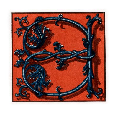 Initiaal letter A, laat 15e-begin 16e eeuw, 1843 door Henry Shaw