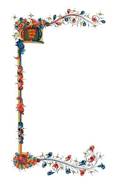 Beginletter M, ca. 1410, 1843 door Henry Shaw