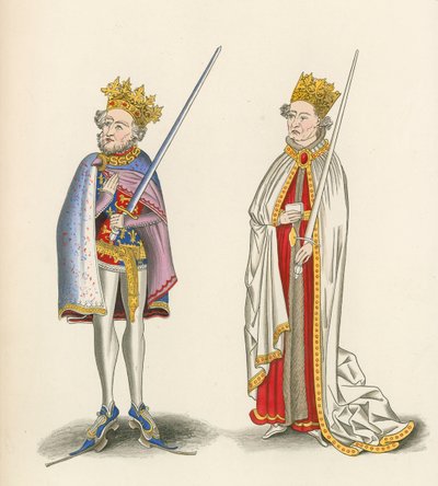 Koning Jan en Koning Hendrik I, ca. 1440 door Henry Shaw