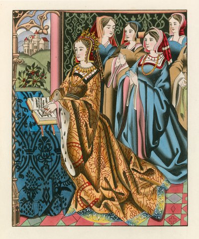 Margaretha, Koningin van Hendrik VI en haar hof, midden 15e eeuw door Henry Shaw