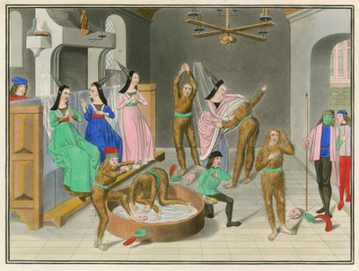 Maskerade van Karel VI van Frankrijk, eind 15e eeuw door Henry Shaw