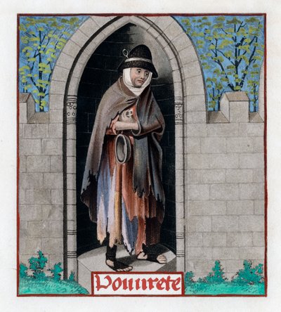 Armoede, ca. 1480, 1843 door Henry Shaw
