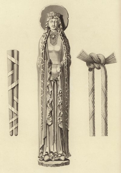 Koningin Clotilda, ca. 1100 door Henry Shaw