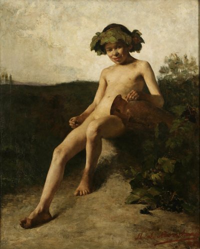 LInfant Bacchus door Henry Siddons Mowbray