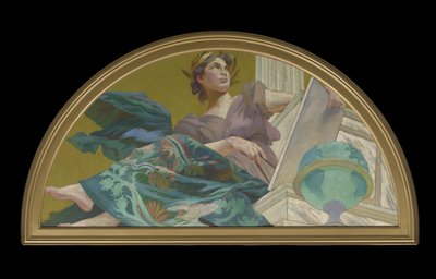 Muse van de astronomie door Henry Siddons Mowbray