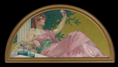 Muse van Elektriciteit door Henry Siddons Mowbray