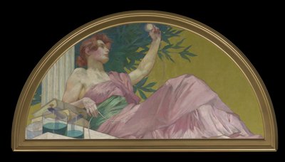 Muse van Elektriciteit door Henry Siddons Mowbray