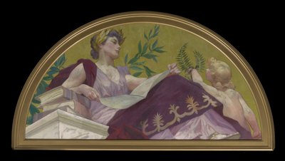 Muse van literatuur, 1893 door Henry Siddons Mowbray