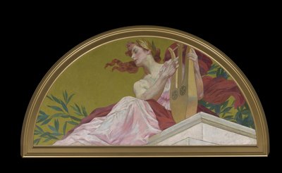 Muse van Lyrische Poëzie door Henry Siddons Mowbray
