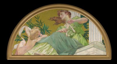 Muse van Muziek door Henry Siddons Mowbray