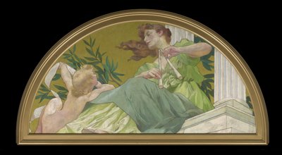 Muse van muziek, 1893 door Henry Siddons Mowbray