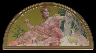 Muse van schilderkunst, 1893 door Henry Siddons Mowbray