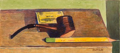 Potlood en pijp, ca. 1930 door Henry Silk