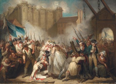 De bestorming van de Bastille door Henry Singleton