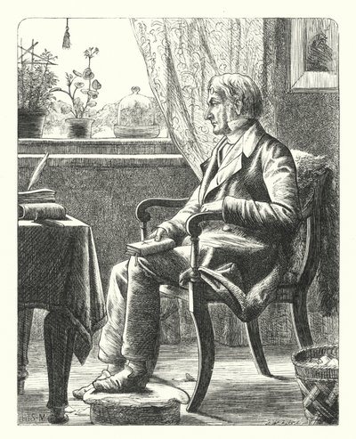 Een Vader die de Bijbel Leest door Henry Stacey (after) Marks