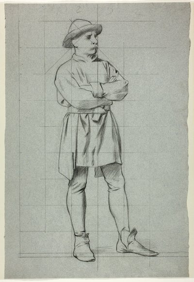 Man met gevouwen armen door Henry Stacy Marks
