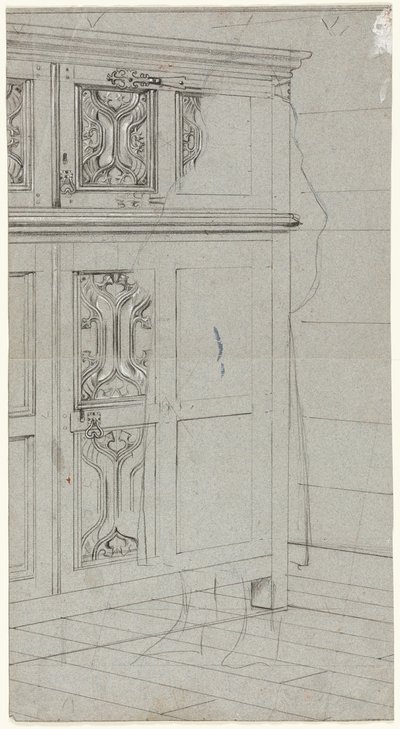 Schets van een kabinet door Henry Stacy Marks