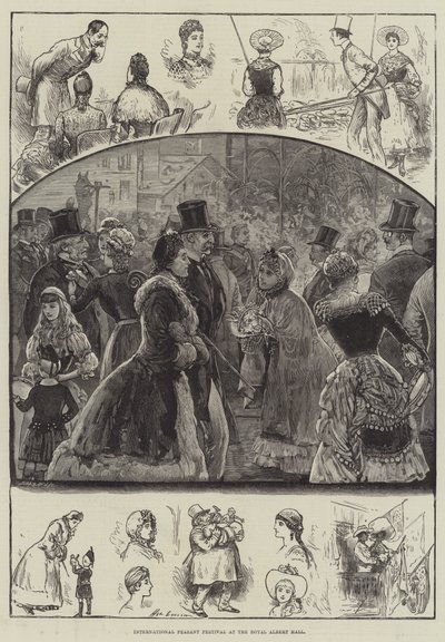 Internationaal boerenfestival in de Royal Albert Hall door Henry Stephen Ludlow