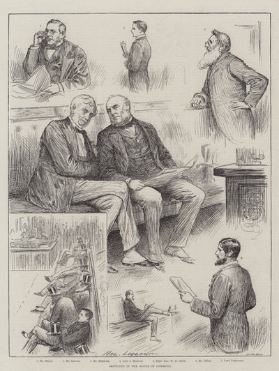 Schetsen in het Lagerhuis door Henry Stephen Ludlow