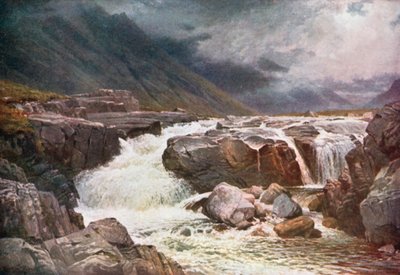 Rivier Coe, Glencoe, Argyllshire (kleurenlitho) door Henry Sutton Palmer
