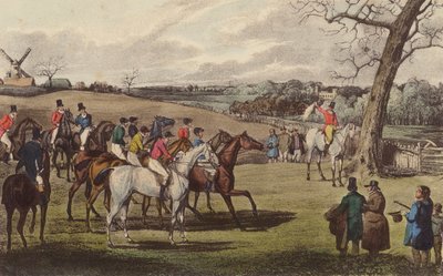 Een Steeple-Chase door Henry Thomas (after) Alken