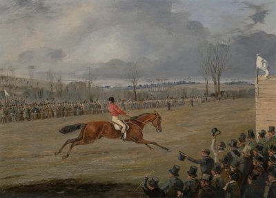 Een steeplechase, de winnaar door Henry Thomas Alken
