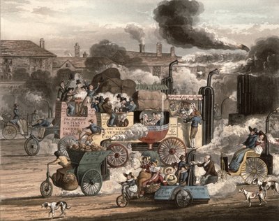 Een uitzicht op de Whitechapel Road, uit de 