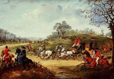 Naar de ontmoeting, het dekken en de dood door Henry Thomas Alken
