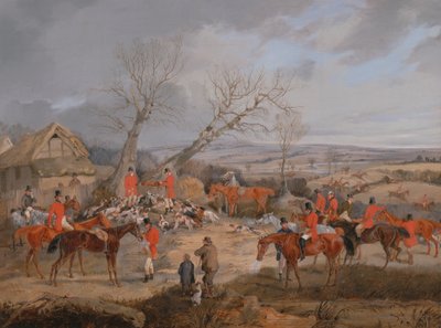 Jachtscène: de dood door Henry Thomas Alken