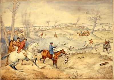 Jachtscènes: Tally-Ho door Henry Thomas Alken