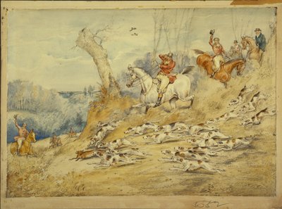 Jachtscènes: De Dood door Henry Thomas Alken