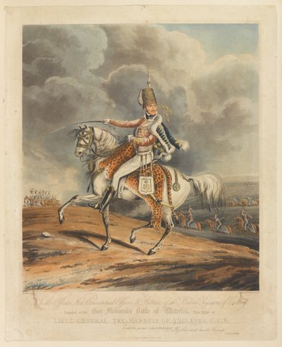 Luitenant-generaal De Markies van Anglesea, Slag bij Waterloo, 1815 door Henry Thomas Alken