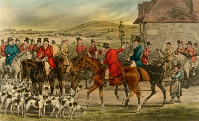 Mr. Jorrocks introduceert de Yorkshireman aan de Surrey, 1838 door Henry Thomas Alken